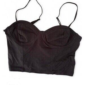 Aritzia Sunday Best Tank Top Womens Size Large Liana Black NWT
